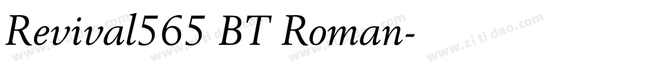 Revival565 BT Roman字体转换